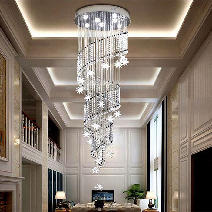 Modern Stars Shape Led Foyer / Hallway Chandelier