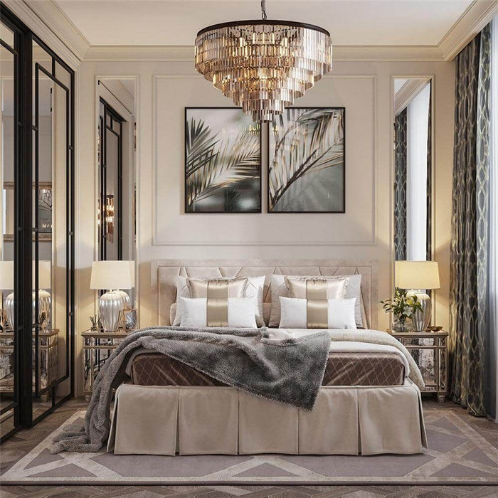 Multi-Tier Crystal Bedroom Chandelier